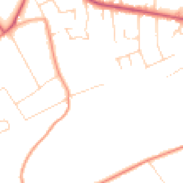 Daytime road noise heatmap for CR6 9LT