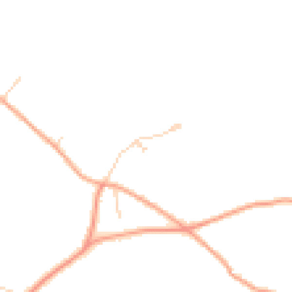 Daytime road noise heatmap for CR6 9PF