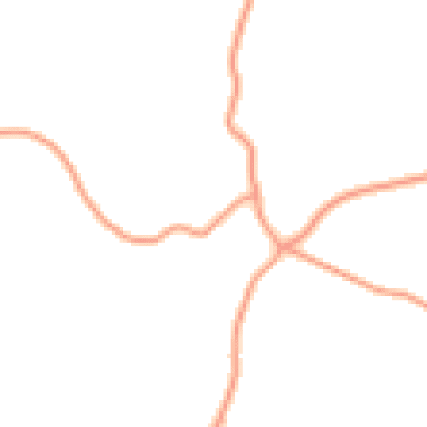 Daytime road noise heatmap for CR6 9PJ