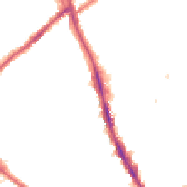 Night-time road noise heatmap for CR7 6AN