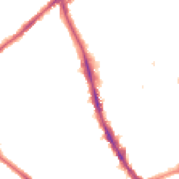 Night-time road noise heatmap for CR7 6AR