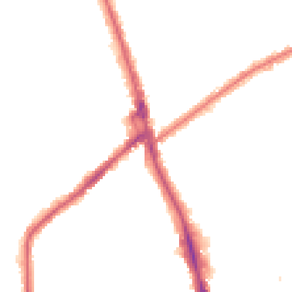 Night-time road noise heatmap for CR7 6AU