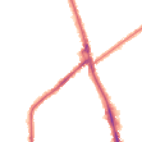 Night-time road noise heatmap for CR7 6BA