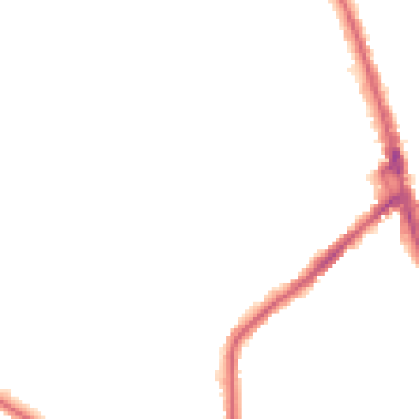 Night-time road noise heatmap for CR7 6BJ