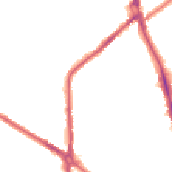 Night-time road noise heatmap for CR7 6BU