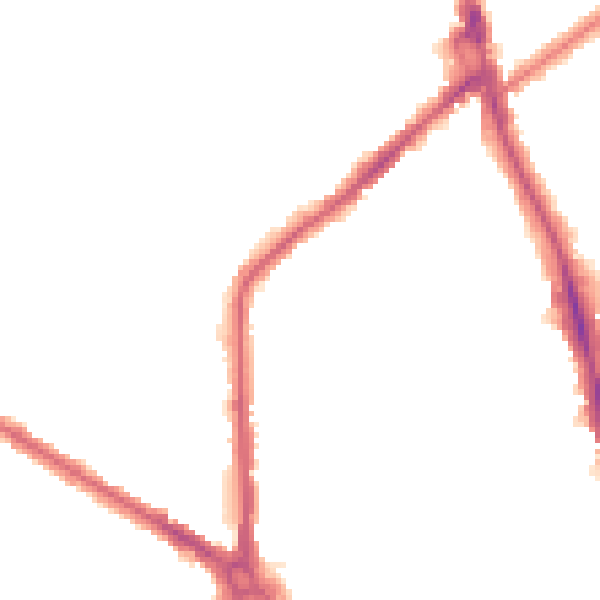 Night-time road noise heatmap for CR7 6BY