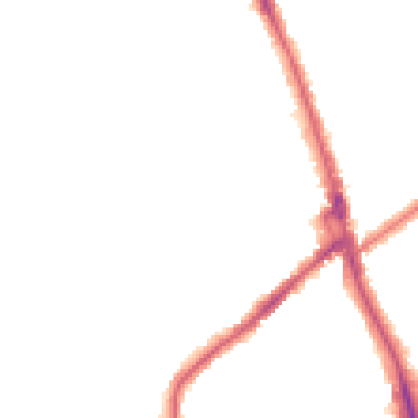 Night-time road noise heatmap for CR7 6DQ