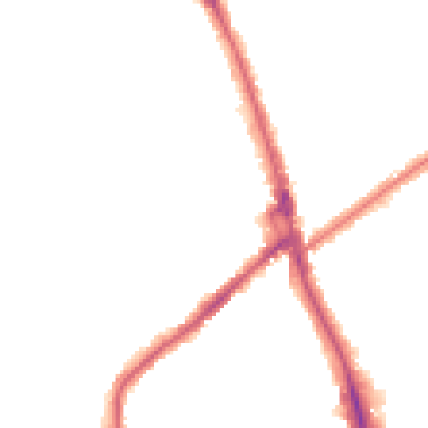 Night-time road noise heatmap for CR7 6HD
