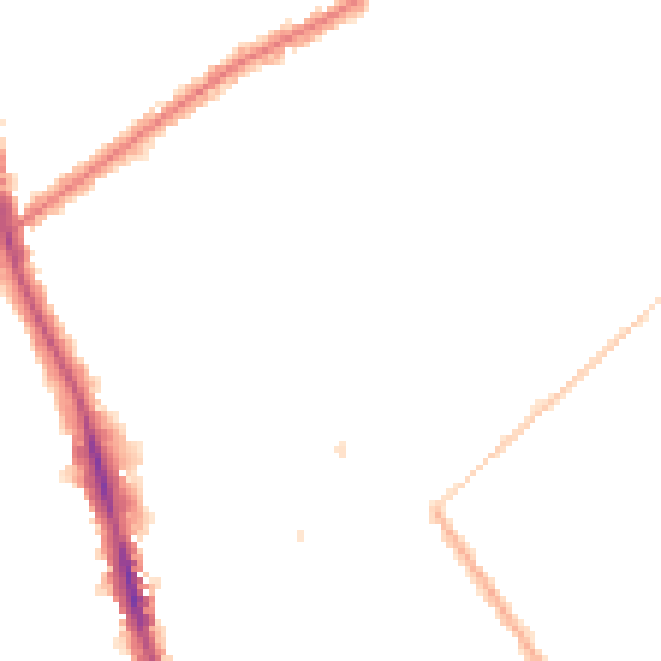 Night-time road noise heatmap for CR7 7AS