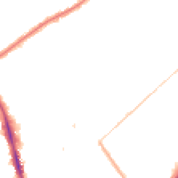 Night-time road noise heatmap for CR7 7EX