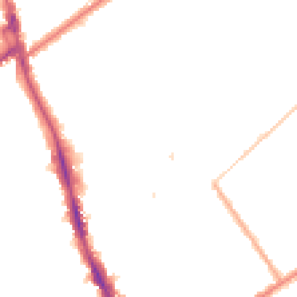 Night-time road noise heatmap for CR7 7JY