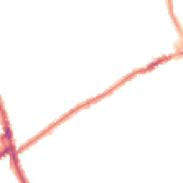 Night-time road noise heatmap for CR7 7NJ