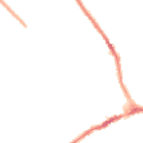 Night-time road noise heatmap for CR7 7RP
