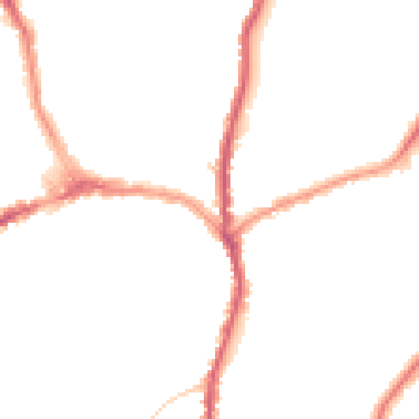 Night-time road noise heatmap for CR7 8LE