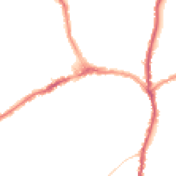 Night-time road noise heatmap for CR7 8RB