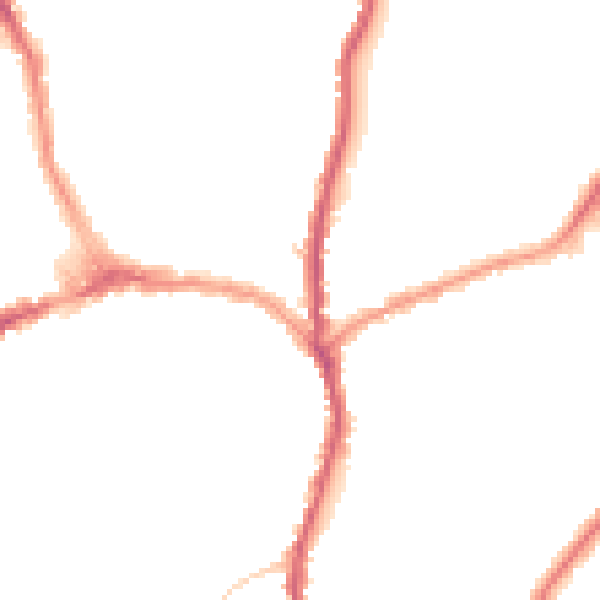 Night-time road noise heatmap for CR7 8SG