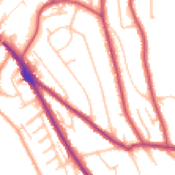 Daytime road noise heatmap for CR8 1AD