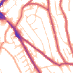 Daytime road noise heatmap for CR8 1AG