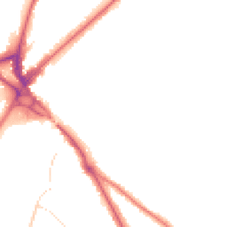 Night-time road noise heatmap for CR8 1AN