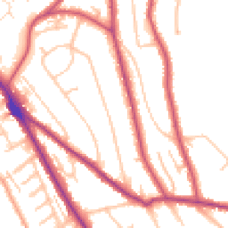 Daytime road noise heatmap for CR8 1AQ