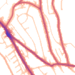 Daytime road noise heatmap for CR8 1AR