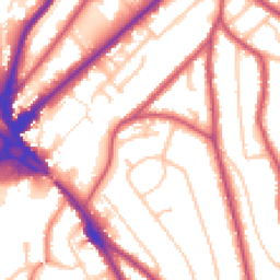 Daytime road noise heatmap for CR8 1AU