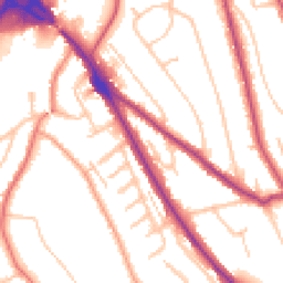 Daytime road noise heatmap for CR8 1AY