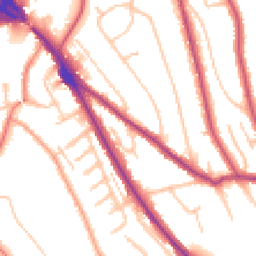 Daytime road noise heatmap for CR8 1BB