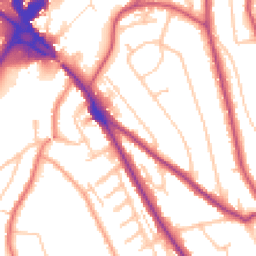 Daytime road noise heatmap for CR8 1BE