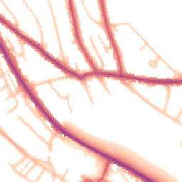 Daytime road noise heatmap for CR8 1BH