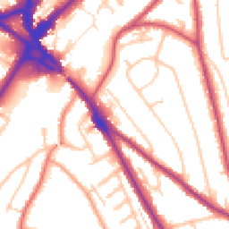 Daytime road noise heatmap for CR8 1BL