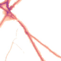 Night-time road noise heatmap for CR8 1BL