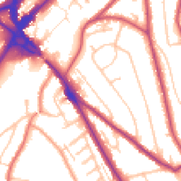 Daytime road noise heatmap for CR8 1BP