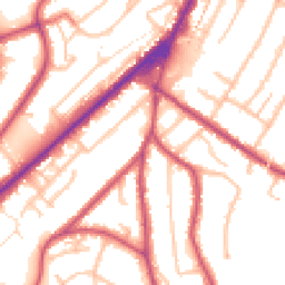 Daytime road noise heatmap for CR8 1DA