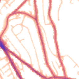 Daytime road noise heatmap for CR8 1DD