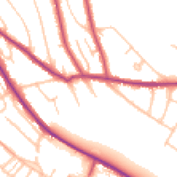 Daytime road noise heatmap for CR8 1DF