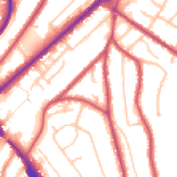 Daytime road noise heatmap for CR8 1DQ