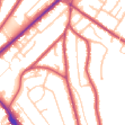 Daytime road noise heatmap for CR8 1FB