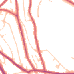 Daytime road noise heatmap for CR8 1HL