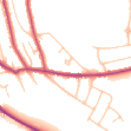 Daytime road noise heatmap for CR8 1HX