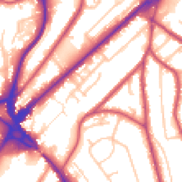 Daytime road noise heatmap for CR8 2AG