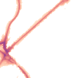 Night-time road noise heatmap for CR8 2AG