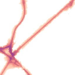 Night-time road noise heatmap for CR8 2BZ