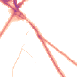 Night-time road noise heatmap for CR8 2DD