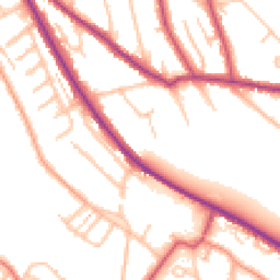 Daytime road noise heatmap for CR8 2DY