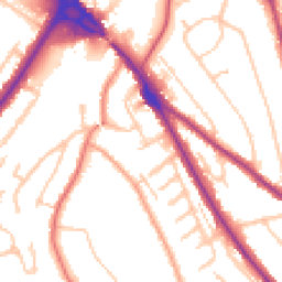 Daytime road noise heatmap for CR8 2EE