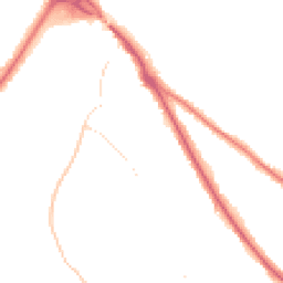 Night-time road noise heatmap for CR8 2EF