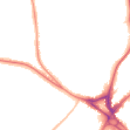 Night-time road noise heatmap for CR8 2JA