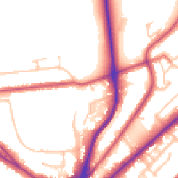 Daytime road noise heatmap for CR8 2JR
