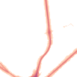 Night-time road noise heatmap for CR8 2JR